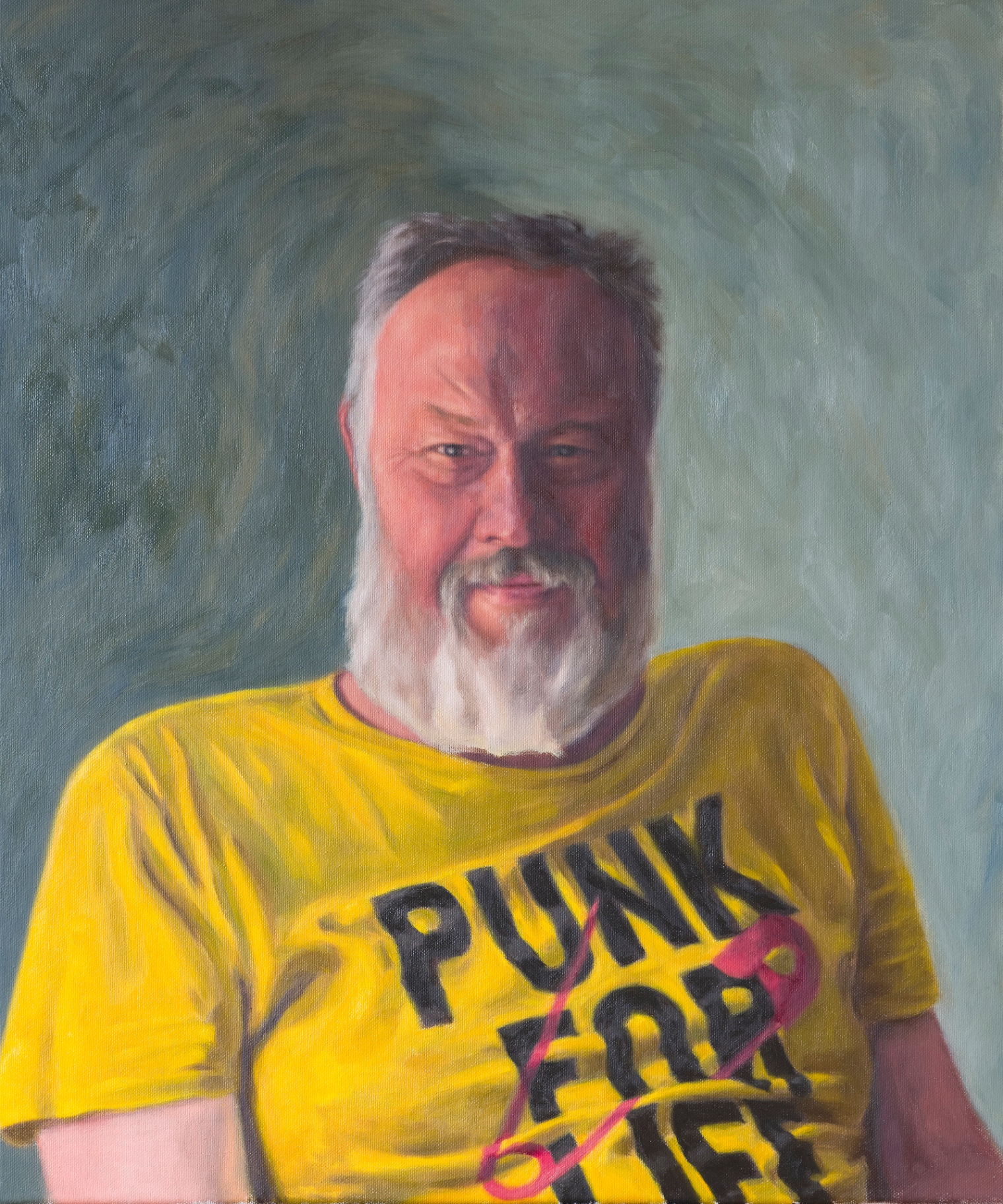 Punk for Life — portret door Johnny Buivenga, olieverf op linnen, 2025